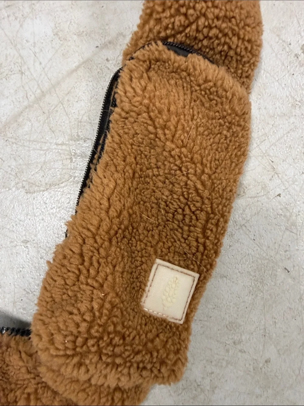 FP Movement Brown Sherpa Crossbody Sling Bag Like NEW